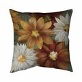 Begin Home Decor 20 x 20 in. Fall Colors Flowers-Double Sided Print Indoor Pillow 5541-2020-FL15